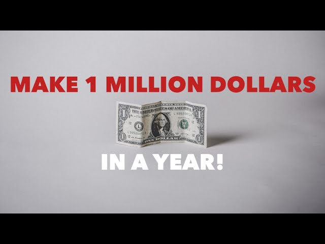 HOW TO MAKE 1 MILLION DOLLARS IN A YEAR!