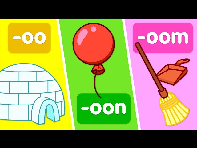Turn & Learn: Word families that use the “oo” sound