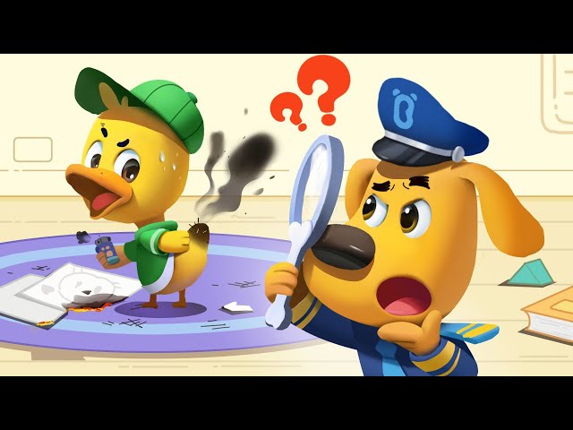 Fire at the Duck's House | Play Safe | Kids Cartoon | Kids Animation | Sheriff Labrador | BabyBus