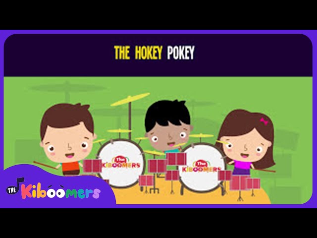 Hokey Pokey Dance Lyric Video -The Kiboomers Preschool Songs & Nursery Rhymes for Circle Time