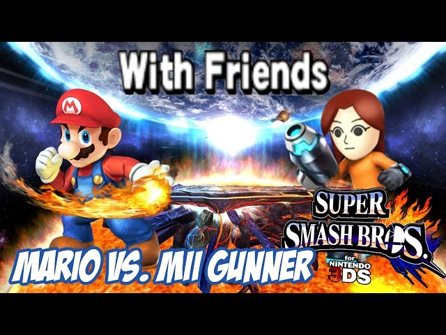 With Friends! - (Ndukauba) Mario vs. (Rayson) Mii Gunner! [Super Smash Bros. for 3DS] [HD 60 FPS]