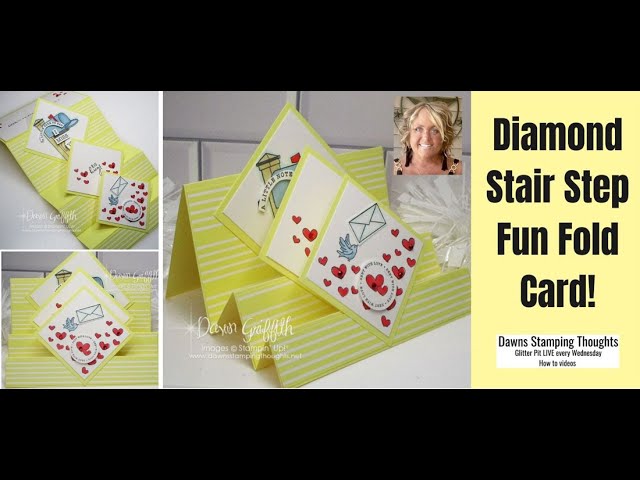 Diamond  Stair  Step  Fun  Fold  Card