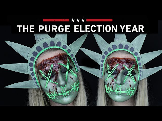 The Purge Lady Liberty Halloween Makeup Tutorial | THE PURGE MINI SERIES