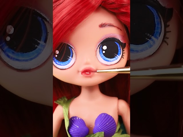 Ariel Doll Makeover / LOL OMG DIY #shorts