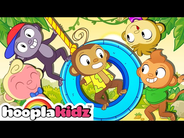Five Little Monkeys Jumping On The Bed | Nursery Rhymes and Kids Songs