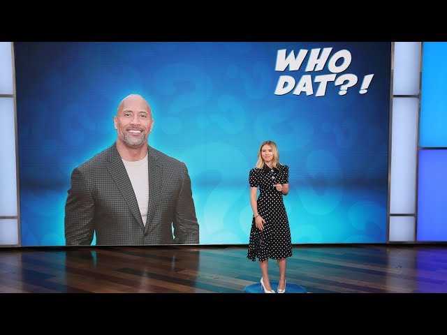 Scarlett Johansson Tries to Figure Out 'Who Dat?!'