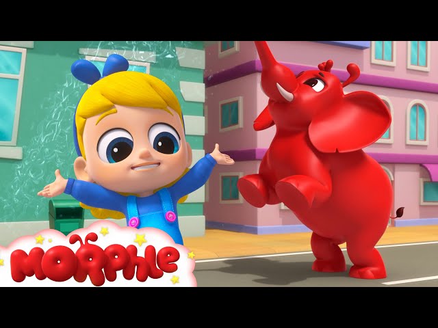 Morphle the Elephant Washes the Slime - Kids Cartoons and Stories