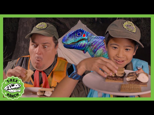 Smores, Baby Dinosaurs, and Epic Camping! | T-Rex Ranch Dinosaur Videos for Kids