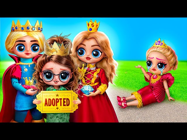 Broke Girl Was Adopted by the Royal Family! 31 LOL OMG DIYs