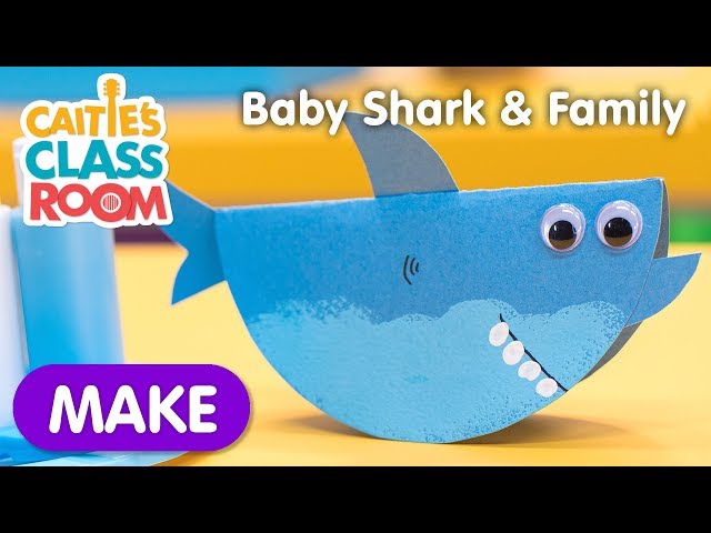 Learn How To Make A Baby Shark & Family Craft!