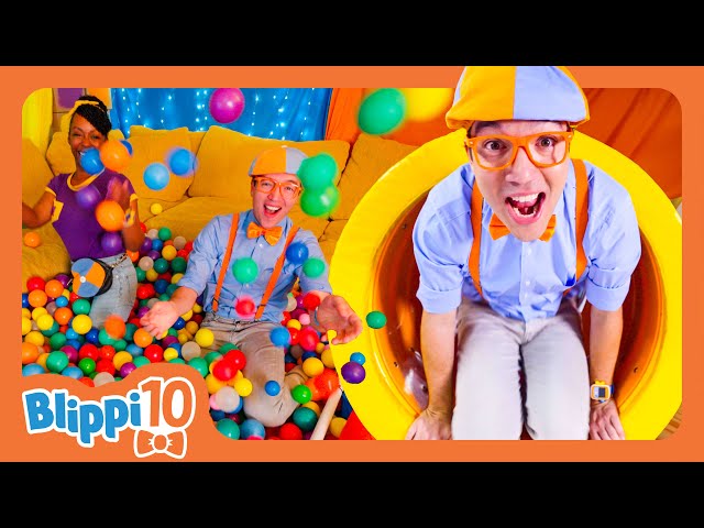 Blippi’s Top 10 Moments in Indoor Playgrounds! - Blippi's Top 10 | Educational Videos for Kids