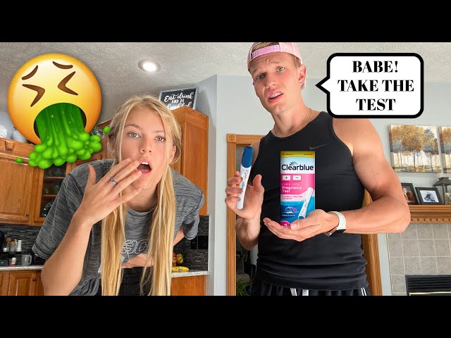 Having MORNING SICKNESS And THROWING UP Prank On Boyfriend!