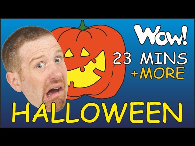 Halloween Songs + MORE Stories for Kids | English for Children | Steve and Maggie