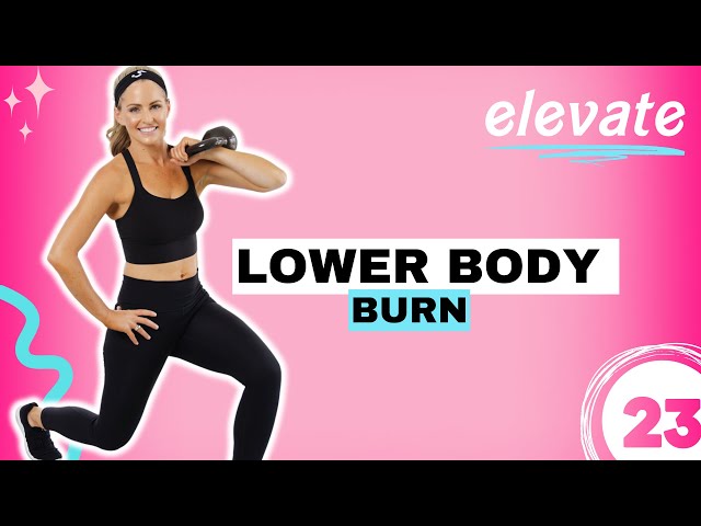 25 Minute Lower Body Burn Workout - Dumbbell & Kettlebell Home Workout
