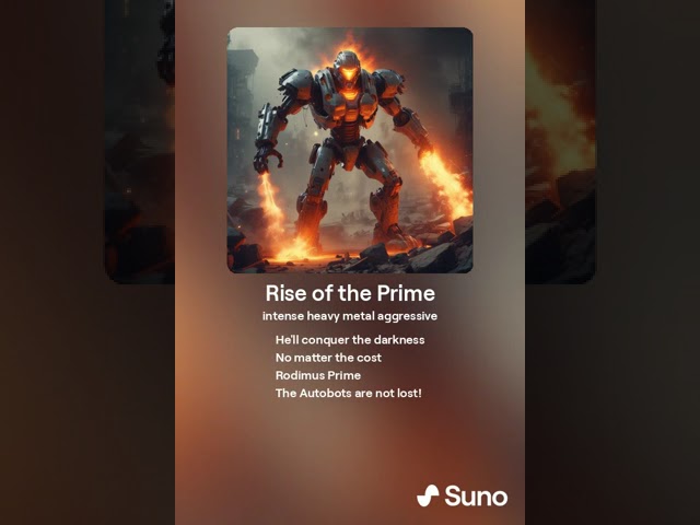 Rise of the Prime (AI Gen Transformers Song)