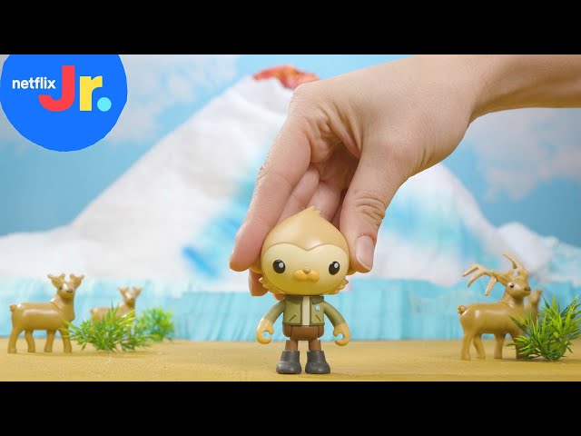 Octonauts Toy Play: Escape the Ice Volcano! | Octonauts Above & Beyond | Netflix Jr
