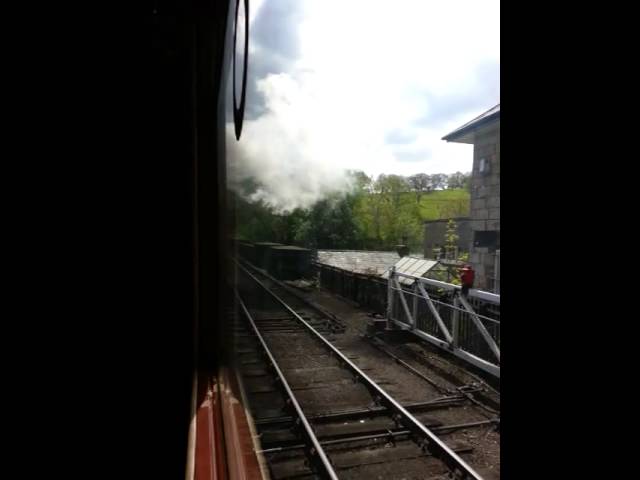 Pulling out of Grosmont station on NYMR