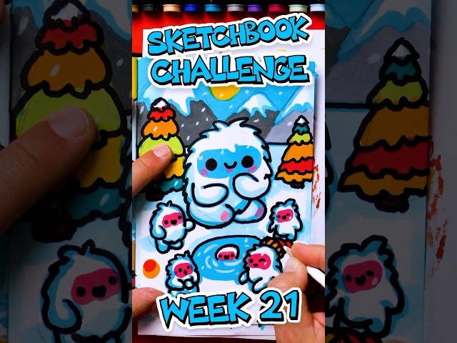 Week 21 sketchbook challenge: magical treehouse 🌳🏡🌳 #artforkidshub
