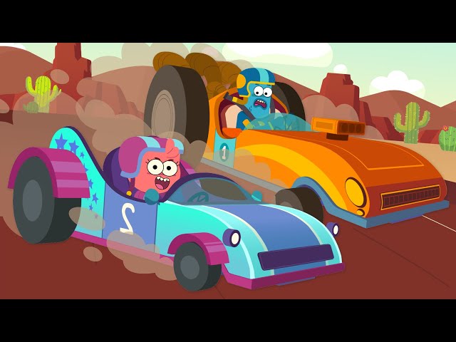 The Desert Race Showdown! | Pit Stop | Cartoon For Kids