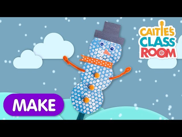 Learn How to Build A Bubble Wrap Snowman Craft!
