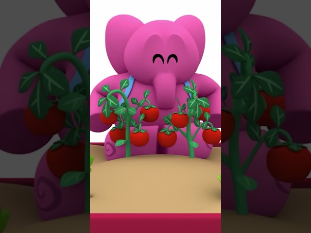 🏡 Pocoyo & friends are busy in the garden - let's care for the planet! #shorts