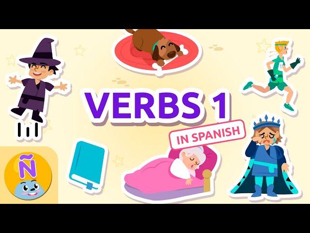 COMMON SPANISH VERBS 1 🏃🏽‍♂️ Los VERBOS COMUNES en ESPAÑOL 1 🛌🏽 Bilingual Spanish for Kids