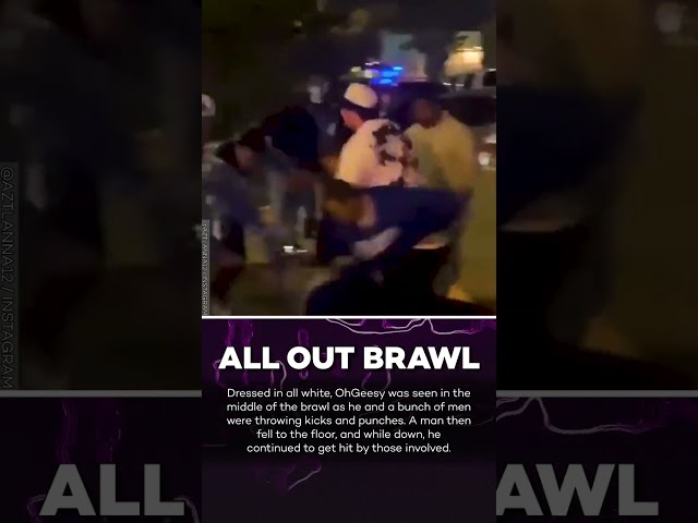 Rapper OhGeesy Involved In Wild Brawl That Ends In Gunfire! #shorts