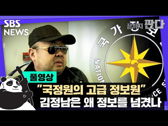 "김정남, 국정원에 북한 내부 정보 제공…한국 망명 추진은 안 해" (풀영상) / SBS / 끝까지 판다