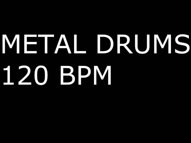 Metal Drums ONLY / 120BPM / DRUM BACKING TRACK