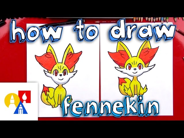 How To Draw Fennekin Pokemon (Toy Giveaway)