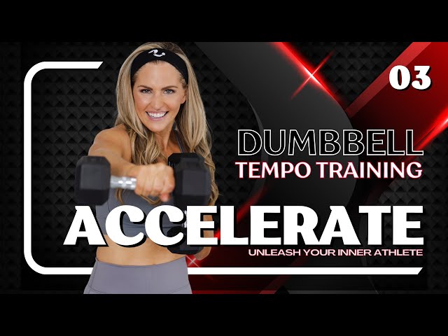 35-Minute Dumbbell Tempo Training - STRENGTH TRAINING AT HOME (Accelerate Day #3)