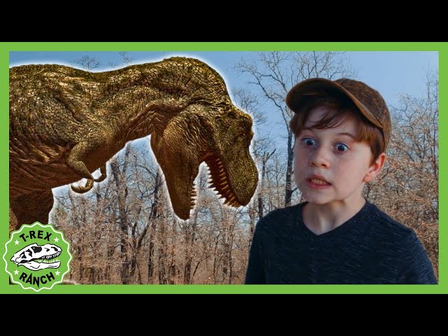 Escape the T-Rex! Invisibility Cloaks & Epic Adventures | T-Rex Ranch Dinosaur Videos for Kids