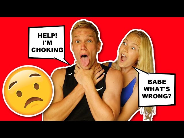 I'M CHOKING!!! *PRANK ON GIRLFRIEND*