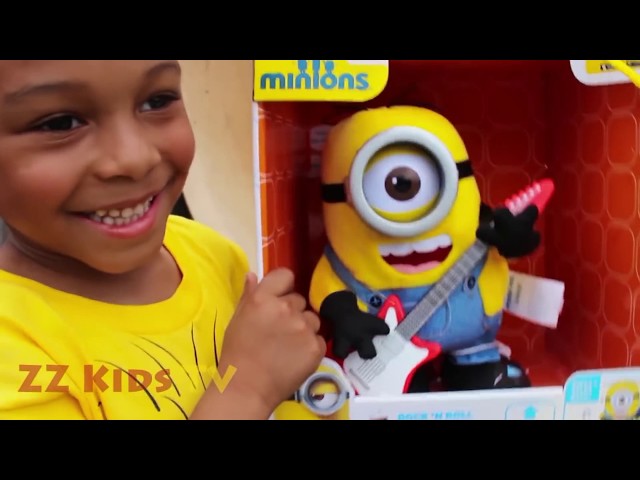 Biggest Minions Toy Box Surprise ZZ Kids TV Toys Family Fun
