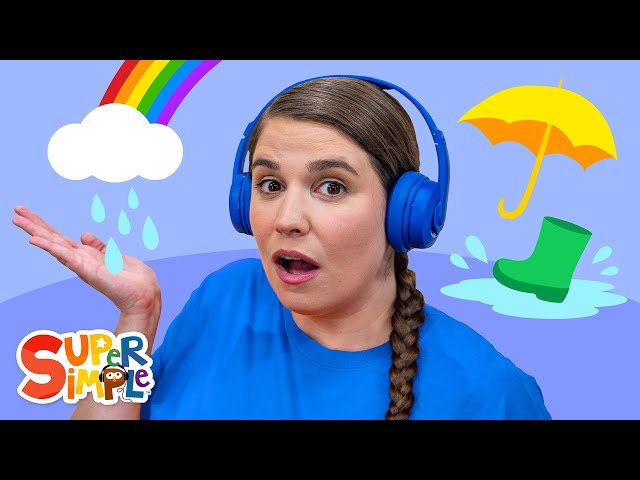 Raindrops Falling | Imagination Time  With Caitie | Rainy Relaxation For Kids