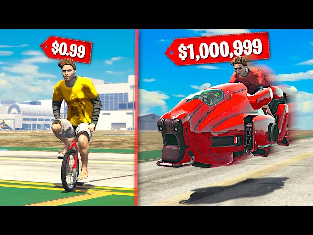 $1 Bike VS $1,000,000 Bike In Realistic Game!
