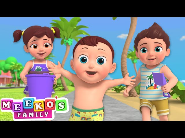 Summer Song For Kids 🎀🌞 - Let's Go To The Beach Song 🌴🐚 | Meeko's Family