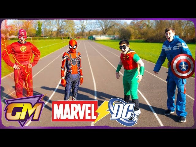 Marvel Vs DC - Super Hero Race - Who is the Fastest? Ep.1