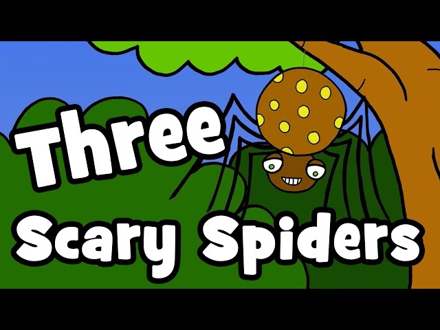 Three Scary Spiders | Halloween Songs for Kids