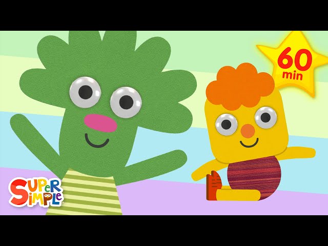Stand Up Sit Down + More | Kids Music | Super Simple Songs