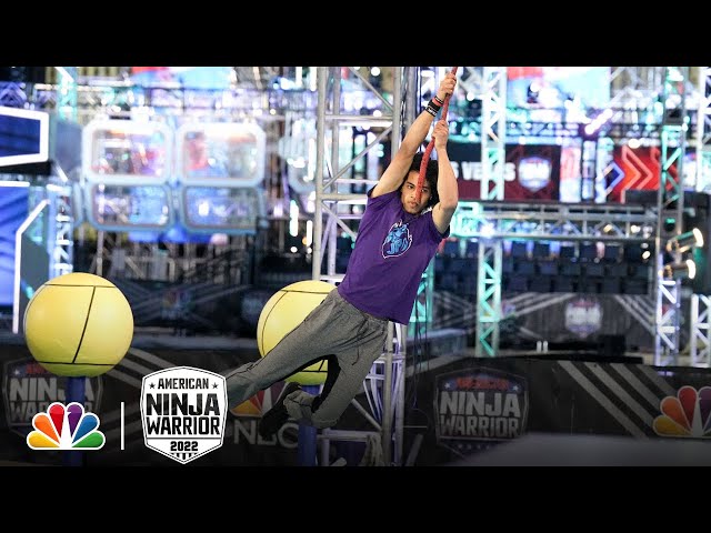 Josiah Pippel Faces the Falling Shelves Again | NBC's American Ninja Warrior