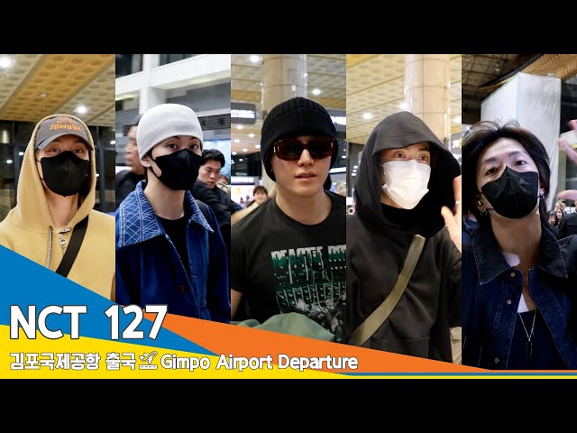 [4K] NCT 127, 멤버들이 추천하는 저메추~ 밥 힘이 최고에요✈️김포국제공항 출국 24.3.15 #Newsen