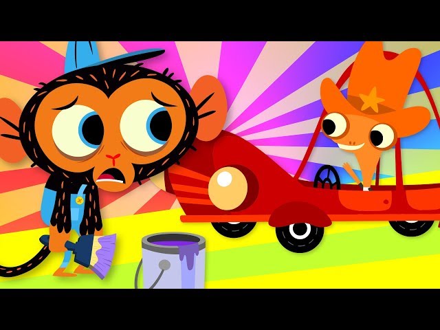 Mr. Monkey Paints A Car | Mr. Monkey, Monkey Mechanic | Full Episode