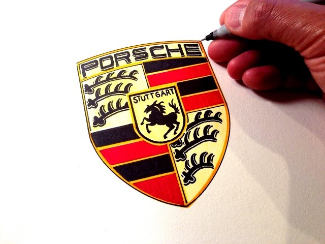 How to Draw the Porsche Logo