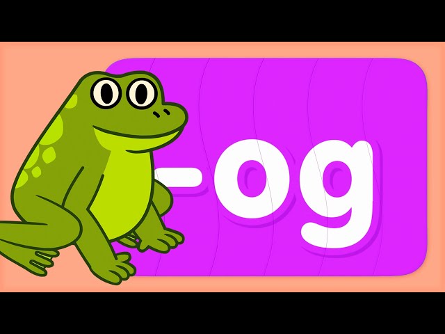 Learn to read words in the “og” Word Family | Turn & Learn ABCs