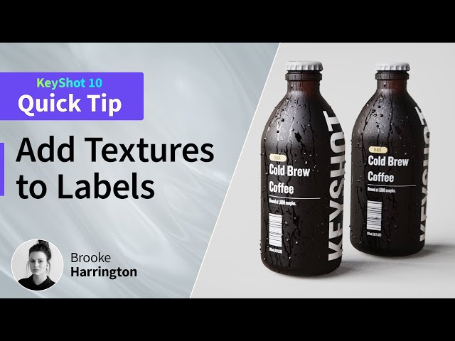 KeyShot Quick Tip - Adding Textures and Materials to Labels