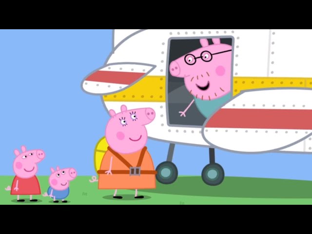 Peppa Pig Watches Parachute Jump