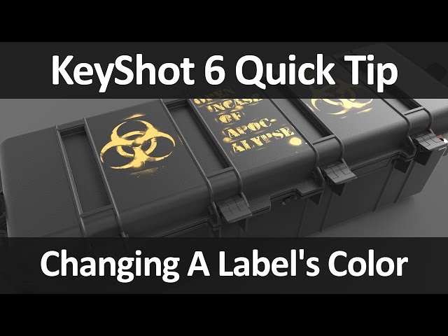 KeyShot Quick Tip: Changing A Label's Color