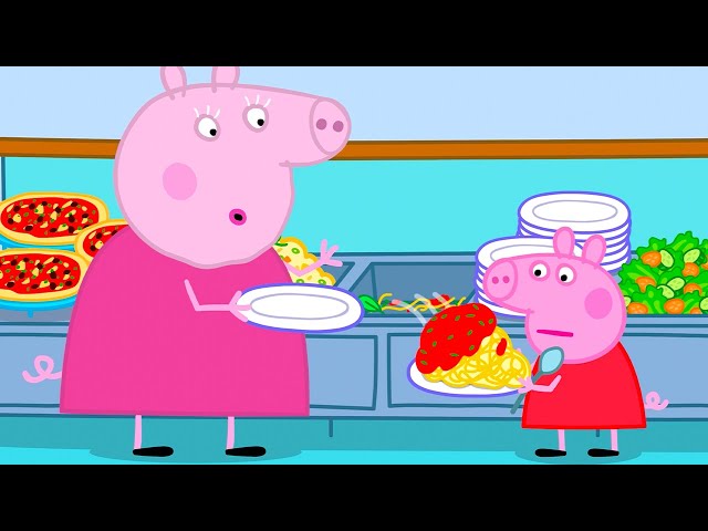 The BIGGEST Buffet Ever! 🍝 | Peppa Pig Tales
