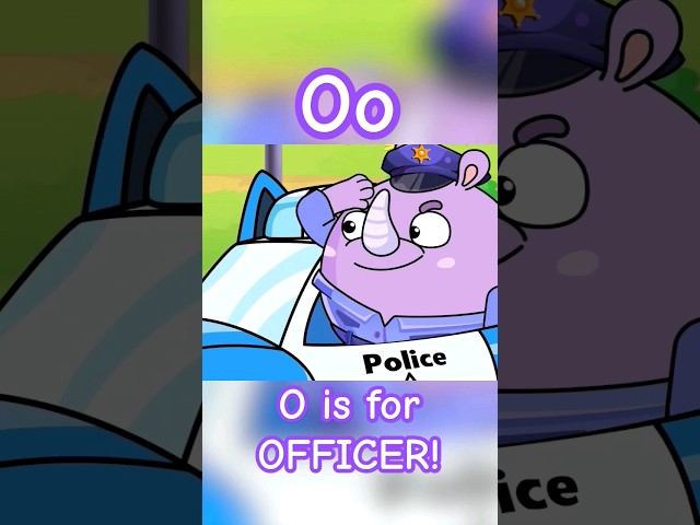 O is for Officer! Learn ABC with Baby Cars #babycars #abc #policeofficer